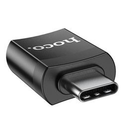 Redukce USB-C to USB-A - Hoco, UA17 Černá