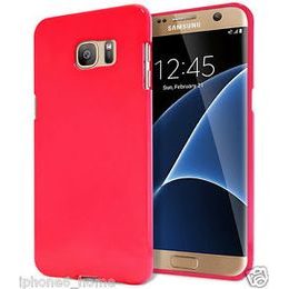 Obal / kryt na Samsung Galaxy S6 edge tmavě růžový - Jelly case