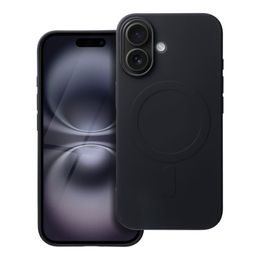 Obal / kryt na Apple iPhone 16 čierne - SILICONE MAG COVER