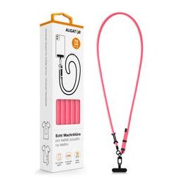 Echt Machršňůra univerzální šňůrka Aligator - neonová růžová