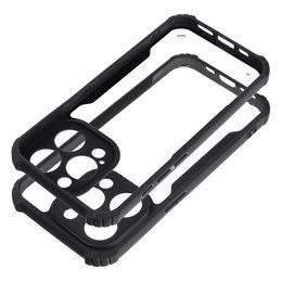 Pouzdro / obal na Apple iPhone 14 Pro modrý - knížkový Forcell LUNA Carbon