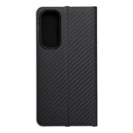 Puzdro / obal na Samsung Galaxy A35 5G čierny - kniha LUNA Book Carbon