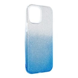 Obal / kryt pre Apple iPhone 12 Pro Max transparentné / modré - Forcell SHINING