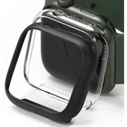 Puzdro/kryt pre Apple Watch 7/41mm čierne + priehľadné (2ks) - Ringke slim watch