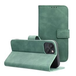 Puzdro / obal pre Apple iPhone 13 zelené - kniha Forcell TENDER