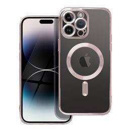 Obal / kryt na Apple iPhone 15 Pro Max ružové - Electro Mag Cover