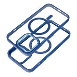 Obal / kryt na Apple iPhone 15 PRO MAX modré - Color Edge Mag Cover MagSafe