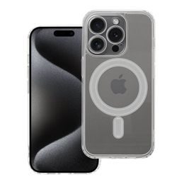 Obal / kryt na Apple iPhone 15 Pro průhledný - MagCover