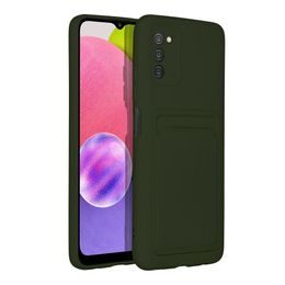 Obal / kryt pre Samsung Galaxy A03s čierny - Forcell Silicone Lite