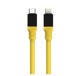Datový / nabíjecí kabel USB-C/Lightning 1m žlutý - Tactical Fat Man