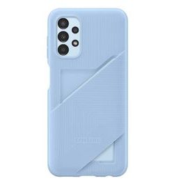 Obal / kryt pre Samsung Galaxy A13 5G modré s vreckom na kartu - Artic Blue originálny Samsung