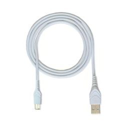 Dátový kábel USB / USB-C 2 m biely - CUBE 1