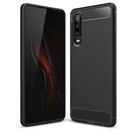 Obal / kryt na Huawei P30 černý - Forcell CARBON