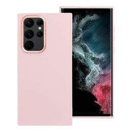 Obal / kryt na Samsung Galaxy S22 Ultra ružové - FRAME