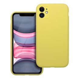 Obal / kryt na Apple iPhone 11 žlutý - SILICONE 2mm