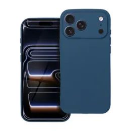 Obal / kryt na Apple iPhone 17 Pro Max tmavě modrý - SOFT Case
