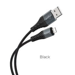 Datový kabel pro iPhone,8 pin X38, 1 metr, černý - HOCO