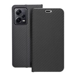 Pouzdro / obal na Xiaomi Redmi NOTE 12 PRO Plus 5G černé - knížkové LUNA Book Carbon Book