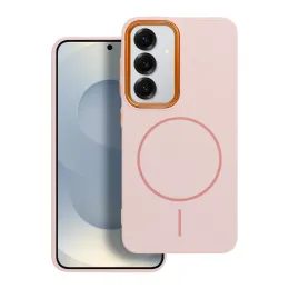 Obal / kryt na Samsung Galaxy A57 růžový - Frame MagCover