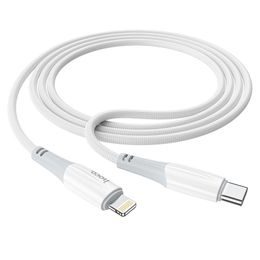 Kabel USB Typ-C - Lightning 8-pin 1M PD20W 3A - bílý