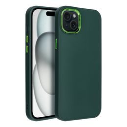 Obal / kryt na Apple iPhone 15 Plus zelený - FRAME