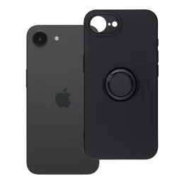 Obal / kryt na Apple iPhone 16e (SE 4 2025) / 17e černý - Silicone Ring