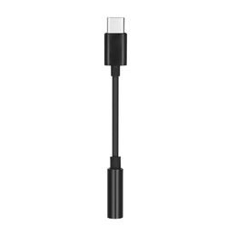 Adaptér sluchátkový - Typ C na jack 3,5mm černý