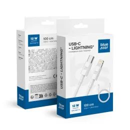 Datový kabel USB C to Lightning 2A 12W 1 m bílý - Blue Star