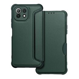Pouzdro / obal na Xiaomi Mi 11 Lite 5G / Mi 11 Lite LTE ( 4G ) / Mi 11 Lite NE zelené - knížkové RAZOR Book