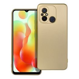 Obal / kryt na Xiaomi Redmi 12C zlatý - METALLIC Case