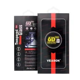 Tvrzené / ochranné sklo Xiaomi Redmi Note 14 4G / Redmi Note 14 5G černé - 6D Pro Veason