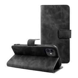 Pouzdro / obal na Apple iPhone 12 / 12 Pro černý - knížkový Forcell TENDER