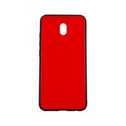Obal / kryt na Xiaomi Redmi 8A červený - GLASS Case