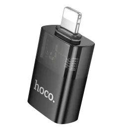 Adaptér Lightning (samec) → USB-A (samice) UA36, černý průhledný - HOCO OTG
