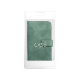 Pouzdro / obal na Apple iPhone 14 zelený - knížkový Forcell TENDER