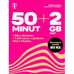 T-Mobile SIM Twist 50 MINUT + 2GB