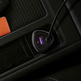 Nabíječka do auta USB-A + USB-C PD QC3.0 3A 48W šedá - HOCO