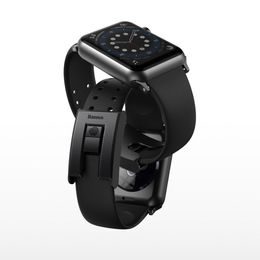 BASEUS Slip-Thru Watch Band pre Apple Watch Series 3/4/5/6/SE 38 mm/40 mm Black LBWSE-01