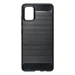 Obal / kryt na Samsung Galaxy A51 čierny - Forcell CARBON