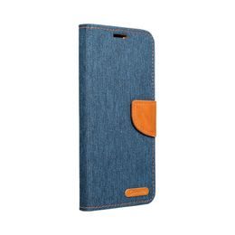 Pouzdro / Obal na Samsung Galaxy A14 4G modré - knížkové Canvas Book