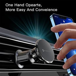 Držák do auta Forcell HS1, bezdrátové nabíjení 15W, senzor rozevírání, magnet. adaptér, červený