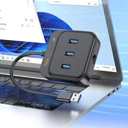 Rozbočovač / redukce AXAGON HMA-CR3A, USB 3.2 Gen 1 hub, porty 3x USB-A + čtečka karet SD/microSD, kovový, kabel USB-A 20