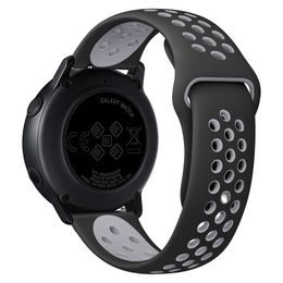 Silikonový řemínek 22mm černo/šedý - Tactical 267 Double