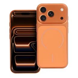 Obal / kryt na Apple iPhone 17 Pro oranžový - Case MAKE 17 MagSafe