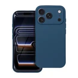 Obal / kryt na Apple iPhone 17 Pro tmavě modrý - SOFT Case