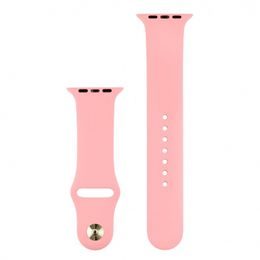 Silikonový řemínek pro Apple Watch 42/44/45mm růžový - COTECi