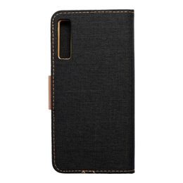 Pouzdro / obal na Samsung Galaxy A7 2018 černé - knížkové Canvas