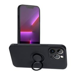 Obal / kryt pre Apple iPhone 13 Pro čierne - Siliocone Ring Case