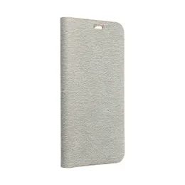 Pouzdro / obal na Xiaomi Redmi NOTE 14 5G stříbrné - knížkové LUNA Book