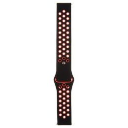 Silikonový řemínek na hodinky 20mm, černý - tactical 701 Double